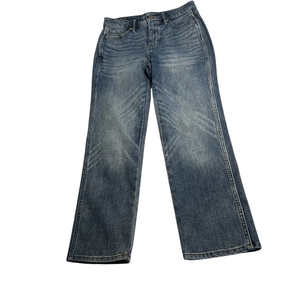 White House Black Market WHBM High-Rise Sculpt Straight Crop Jeans OS - Picture 5 of 16